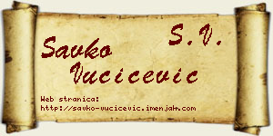 Savko Vučićević vizit kartica